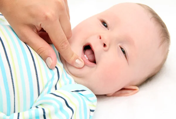 Baby erste Zähne — Stockfoto