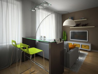 modern daire parçası