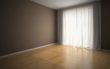 Empty room in waiting for tenants
