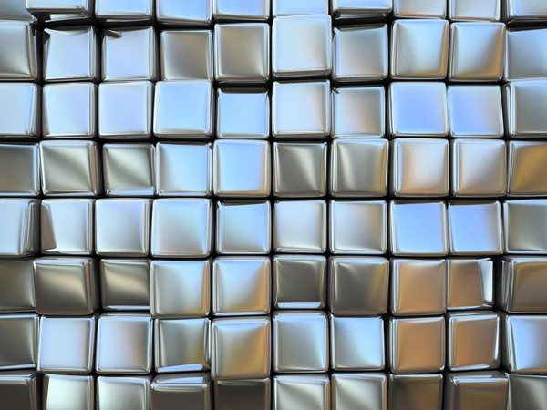Patrón abstracto de piezas metálicas cuadradas —  Fotos de Stock