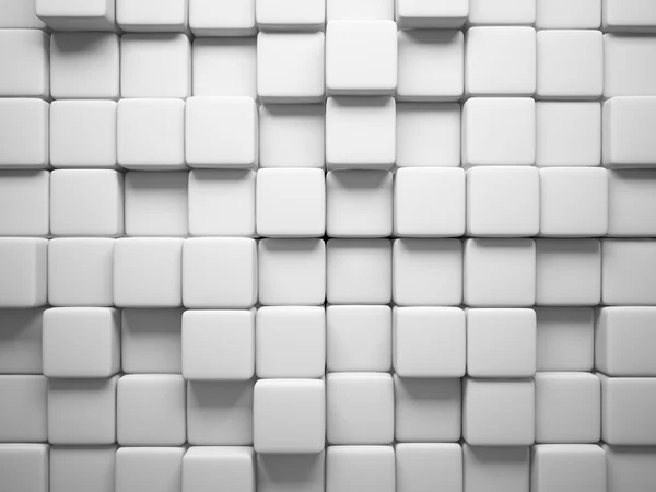 Patrón abstracto de piezas blancas cuadradas — Foto de Stock