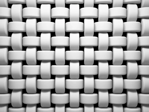 Patrón abstracto de piezas de tejido blanco ilustración — Foto de Stock