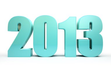 2013 yılı üzerinde siyah arka plan illüstrasyon izole