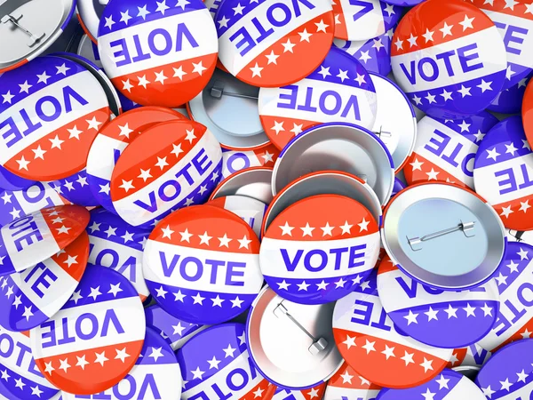 Pulsanti di voto americani illustrazione — Foto Stock