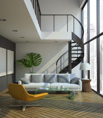 Modern loft iç