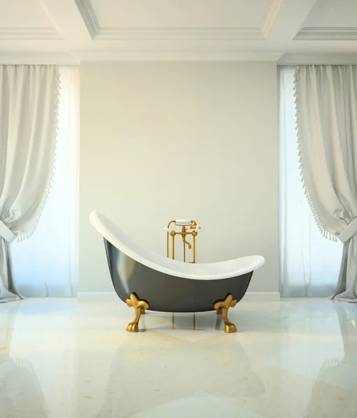 Ванна кімната в класичному стилі — стокове фото