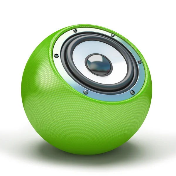 Zöld gömb beszélő — Stock Fotó