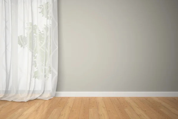 Empty room with curtains — Stock Photo, Image