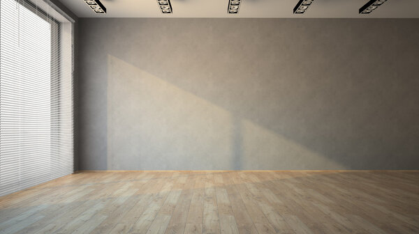 Habitación vacía con suelo de parquet — Foto de Stock