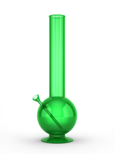 Green bong isolated on white background — Stock Photo, Image