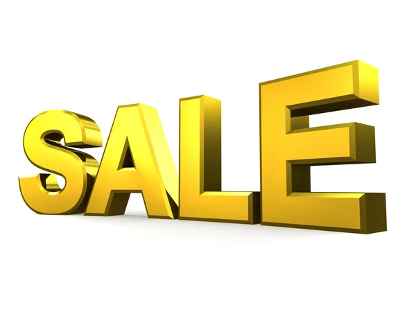 Gold sale word on white background — Stock Photo, Image