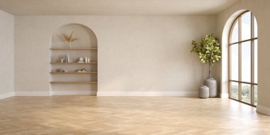 Boş iç mekan 3D resim