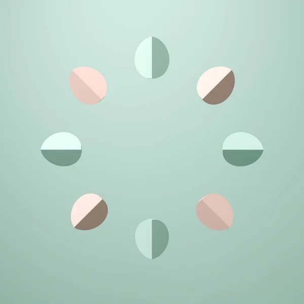 多色パステルの抽象的な背景3 Dレンダリング — ストック写真