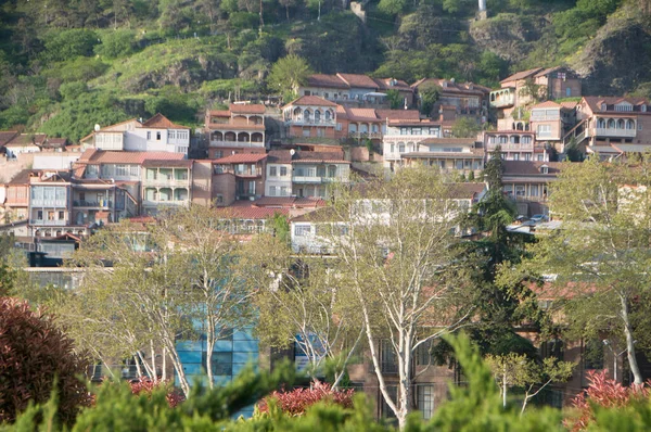 View Historical Center Tbilisi Tourist Attraction Georgia — Stockfoto