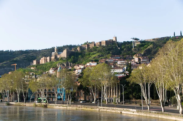 Tiflis 'in tarihi merkezi. Gürcistan 'ın turistik merkezi. 