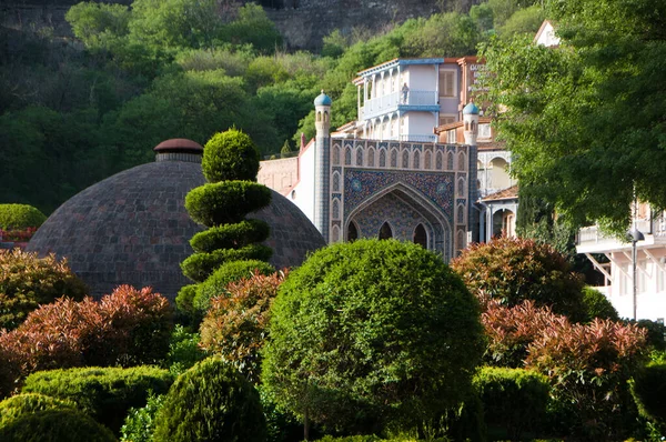 Very Beautiful Old Oriental City Surrounded Green Plants — Fotografia de Stock