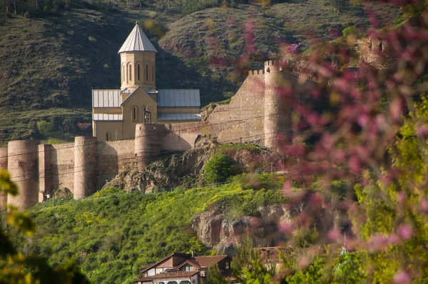 Fortaleza Antiga Uma Montanha Tbilisi — Fotografia de Stock