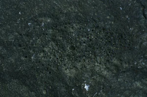 黑石特写的背景质感 顶部视图 Poti路堤上的石头 — 图库照片
