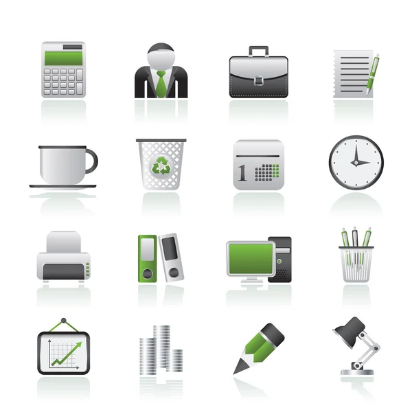 Business and office icons — Stock Vector