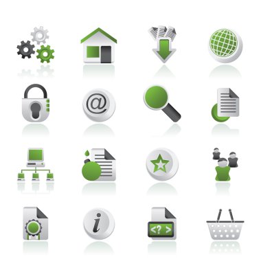 Web sitesi ve İnternet simgeleri