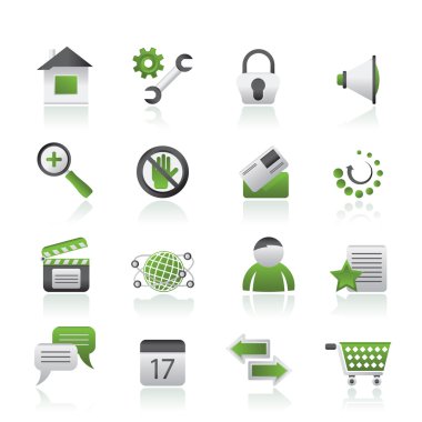 Web sitesi ve İnternet simgeleri