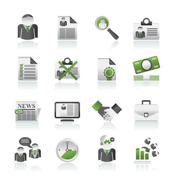 Employment and jobs icons