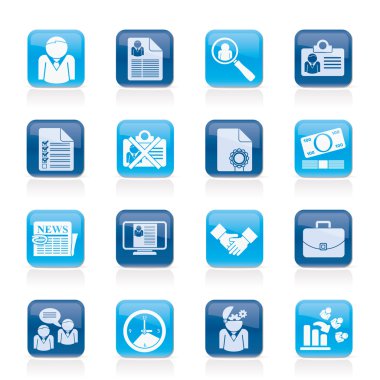 istihdam ve iş simgeleri - vektör Icon set