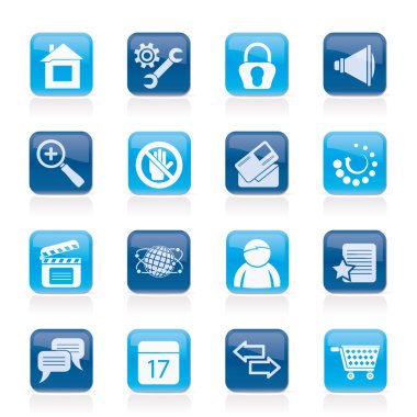 Web sitesi ve İnternet simgeleri