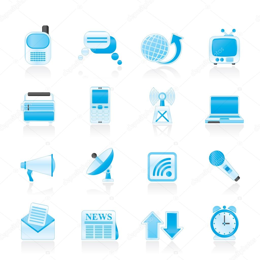 Communication and connection icons