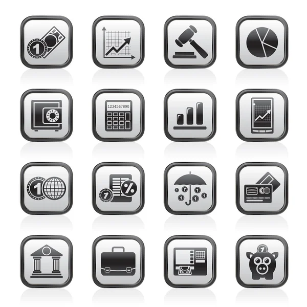 Business and finance icons — Stock Vector