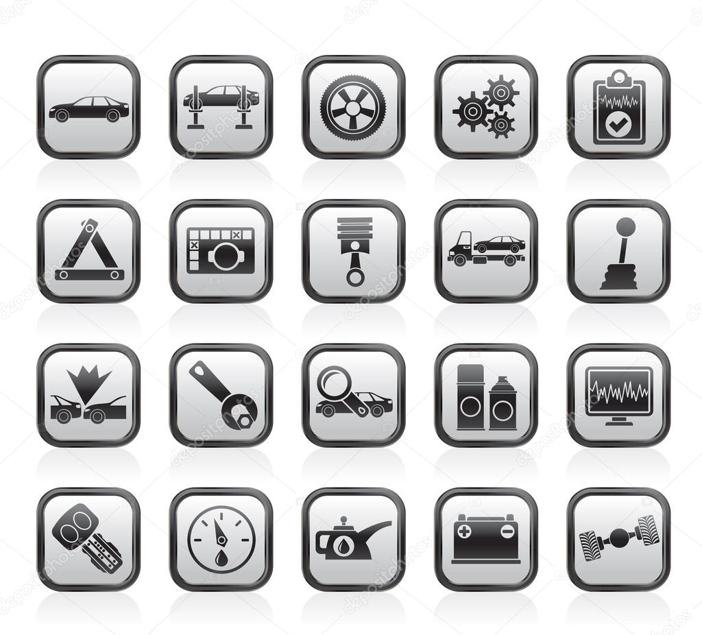 Car services and transportation icons