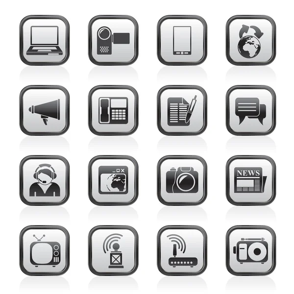 Communication and Technology icons — Stock Vector