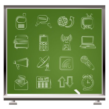 iletişim ve bağlantı simgeleri