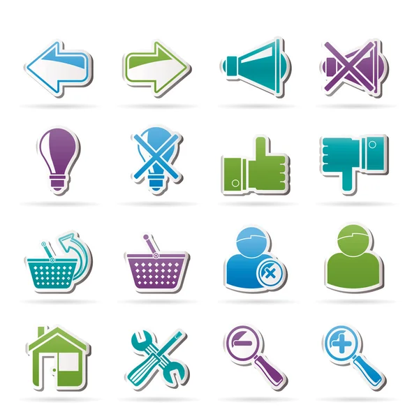 Website and internet icons — Stock Vector