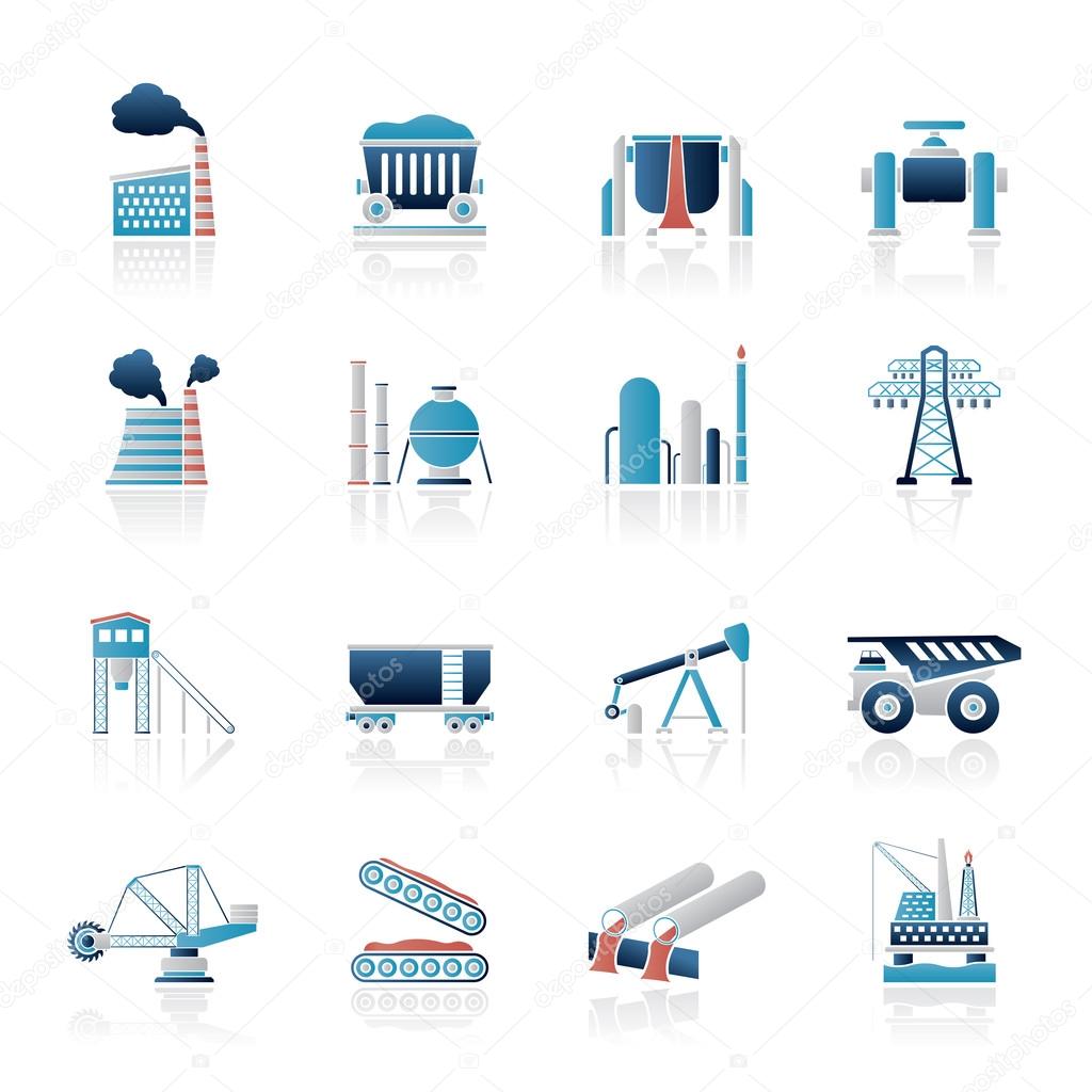 Heavy industry icons