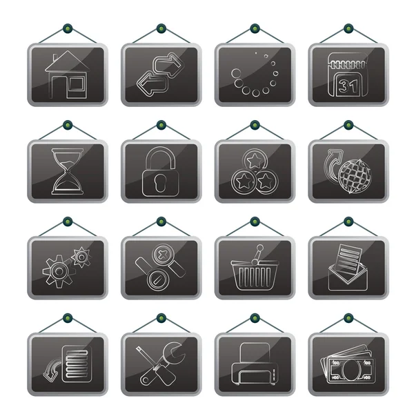 Web Site and Internet icons — Stock Vector