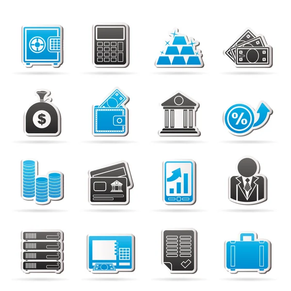 Bank and Finance Icons — Stock Vector