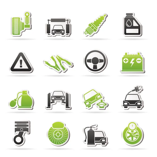 Car and road services icons — Stock Vector