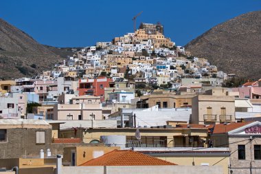 ermoupoli şehir manzarası