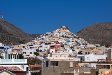 ermoupoli şehir manzarası