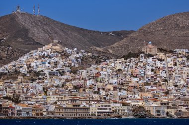 ermoupoli şehir manzarası