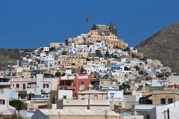 Ermoupoli şehir manzarası — Stok fotoğraf