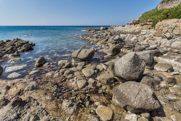 Platis gialos beach på ön mykonos — Stockfoto