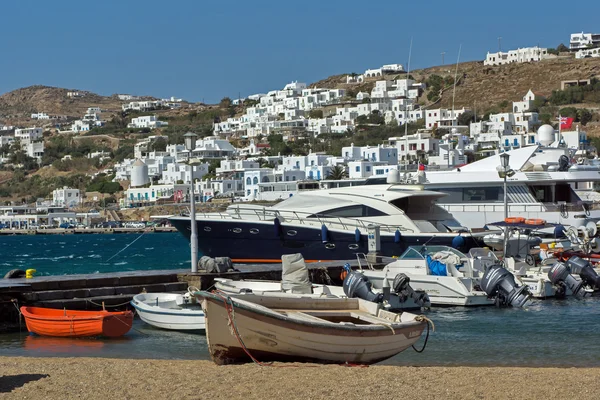 Hafen von mikonos-stadt, insel mykonos — Stockfoto