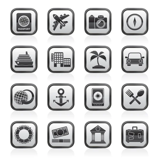 Tourism and Travel Icons — Stock Vector