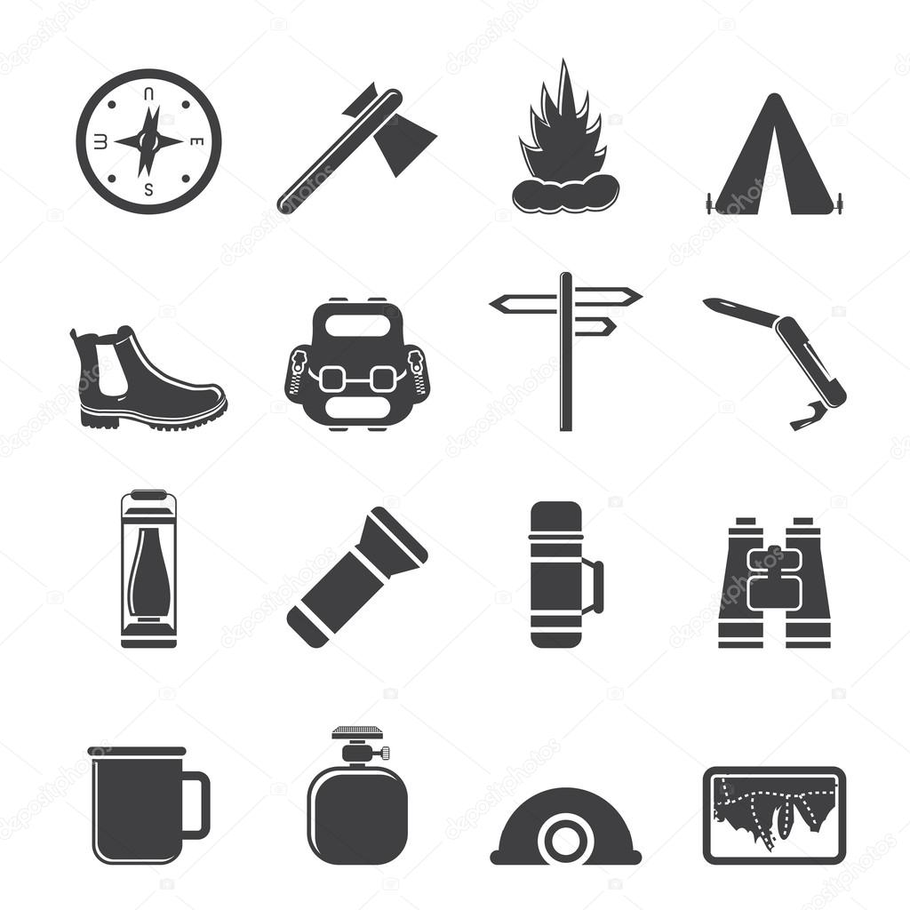 Silhouette Tourism and Holiday icons