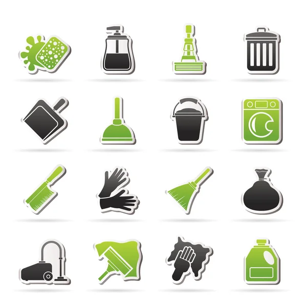 Icônes de nettoyage et d'hygiène — Image vectorielle