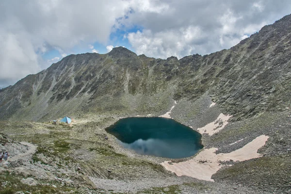 Gunung Rila, danau Ledenoto (es) — Stok Foto