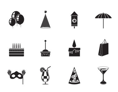 siluet simgeler parti ve tatil