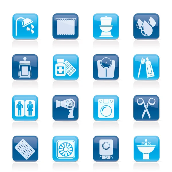 Bathroom and Personal Care icons — Stock Vector